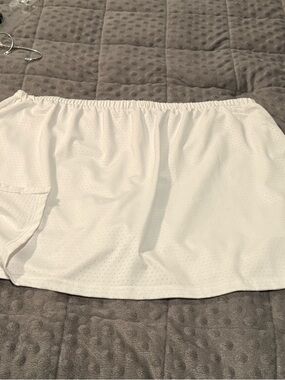 bcg White Athletic Skort with Elastic Waistband
